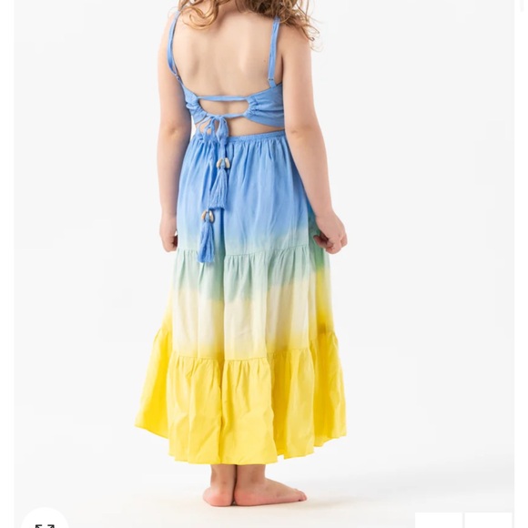 Tiare Hawaii - Kids Avisa Dress in Sky Blue Yellow Ombré 2-4 - Picture 2 of 7